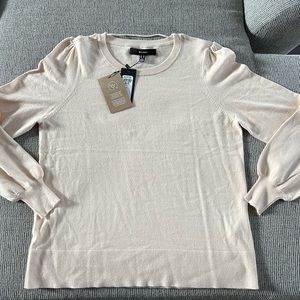 Vero Moda Birch Puff Sleeve Cream Sweater size XL